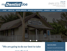 Tablet Screenshot of mydentistjoe.com